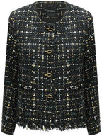 Sophisticated Fringe-Edged Tweed Jacket