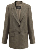 Vintage Brown Wool Blazer