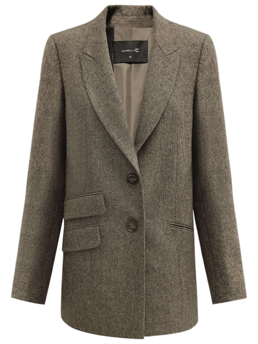 Vintage Brown Wool Blazer